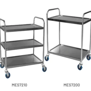 Small Medical Surgical Trolleys - Stainless Steel